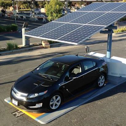 Solar-powered charging station project