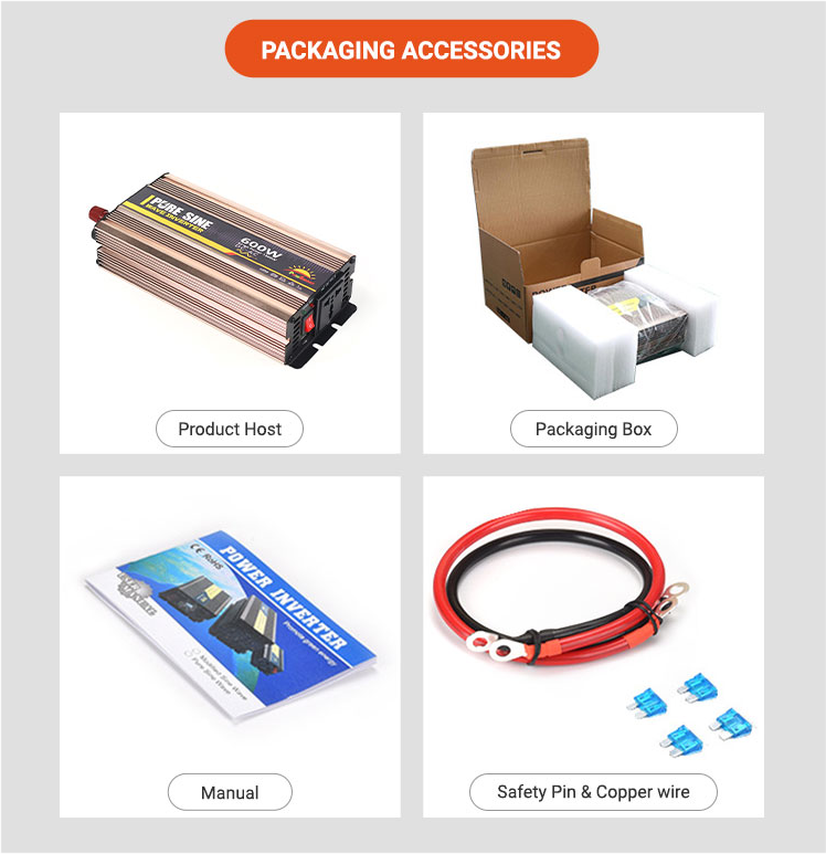 600W DC 12V 24V 48V  AC 110V 220V Solar Power Inverter