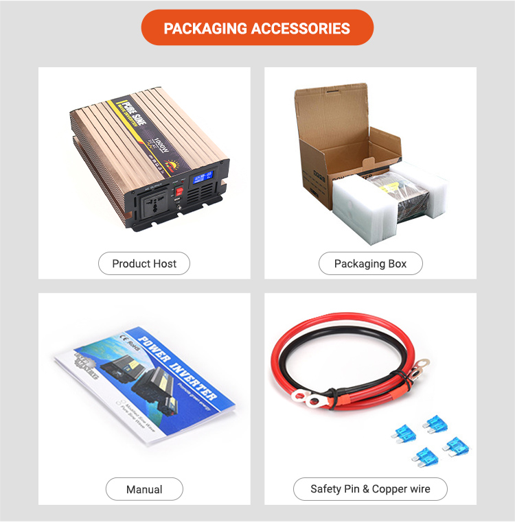 1000W DC 12V 24V 48V  AC 110V 220V Solar Power Inverter